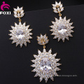 Hot Selling White AAA Cubic Zircon Dubai Fashion Fine Jewelry Sets